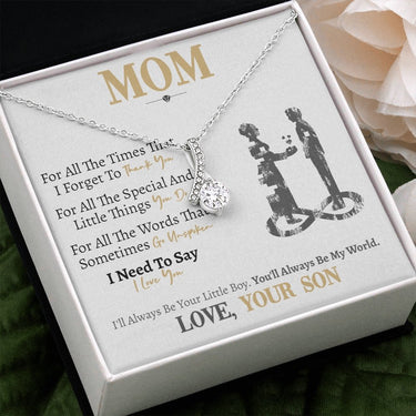 Mom (From Son) Alluring Beauty Necklace - Love You This Much